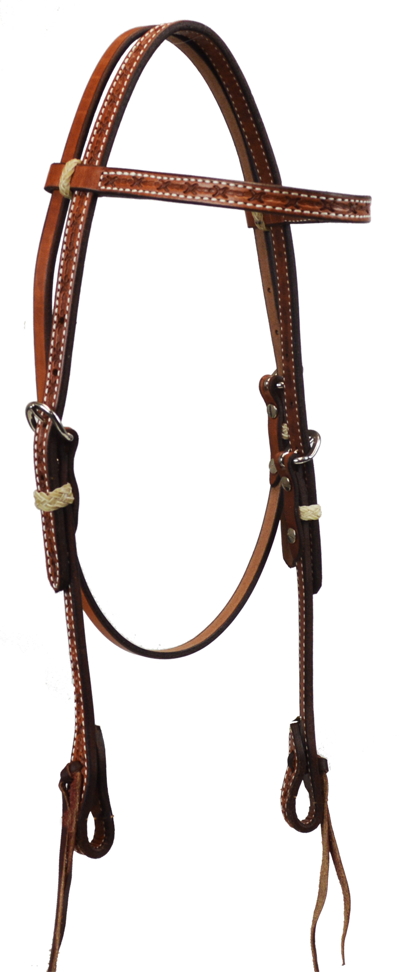 Details about   Headstall Barbwire Browband Dark Oil w/Rawhide Braid Keepers 