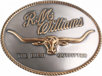 NWT R. M. RM Williams Salt Water Crocodile Leather Belt Gold Tone Buckle 36  - 38