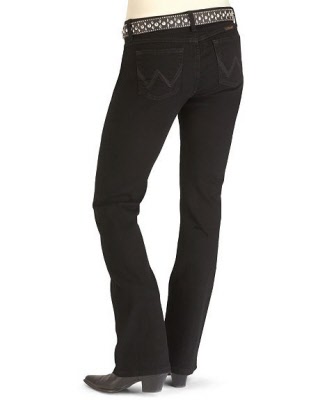 Ladies Wrangler Black Q-Baby Jeans WRQ20BL34 - Free Delivery Australia Wide